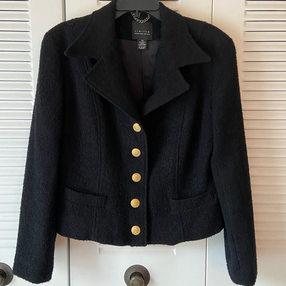 Limited vintage black short blazer size medium